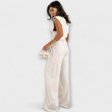 Michaela - Asymetrická souprava s dramatickými rameny