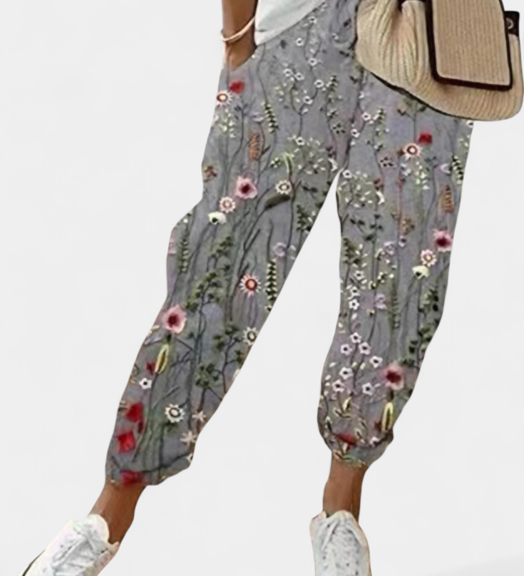 Mely Pantalony z Lnu s Uvolněným Střihem a Nadčasovým Stylem