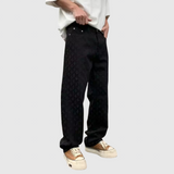 Džínové kalhoty Jacquard