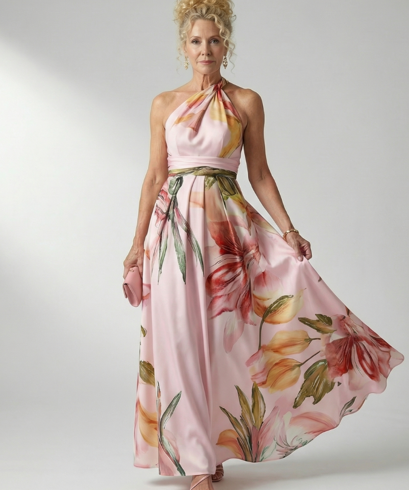 Joana - Vestido Maxi Floral Leve