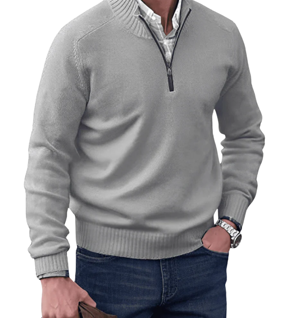 Pohodlná mikina se zipem