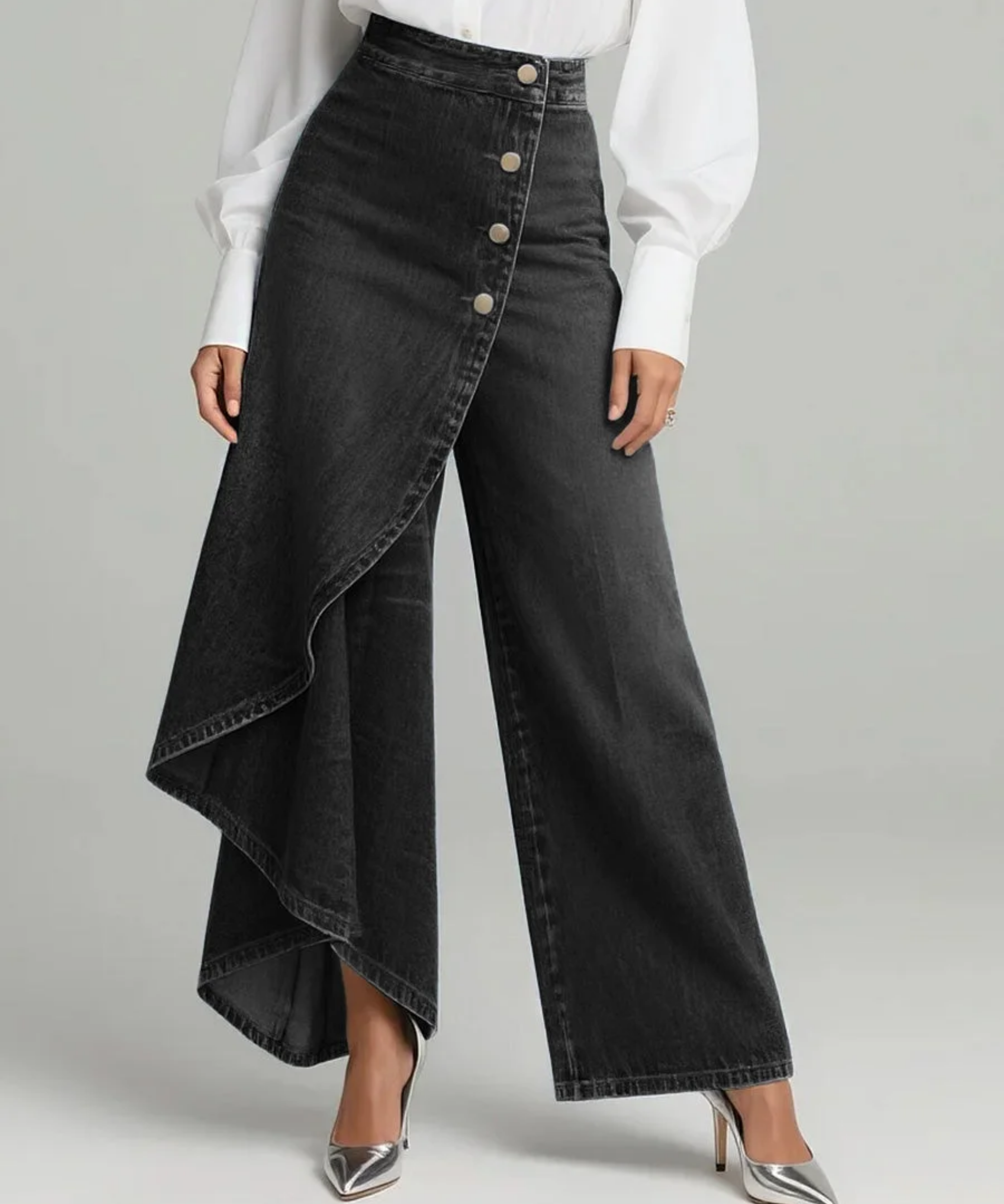 Amélia - Calças de Denim Envolventes