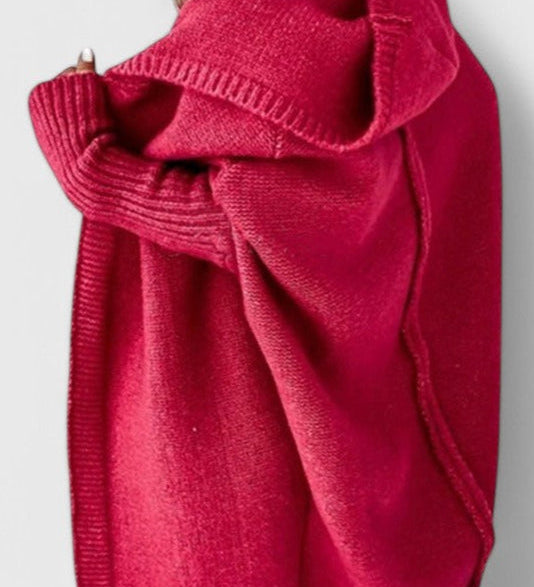 Oversized Pletený Kardigan s Kapucí