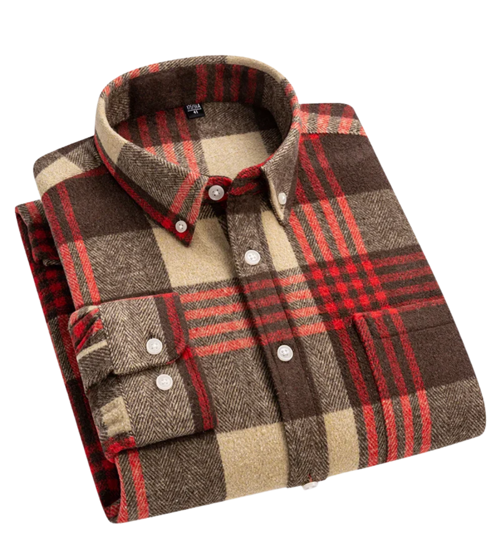 Givalli - Kostkovaná bavlněná košile