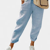 Alba Pantalony s rovnými nohavicemi a prodyšné