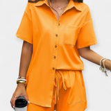 Karolína - Pohodlná souprava s košilí a šortkami