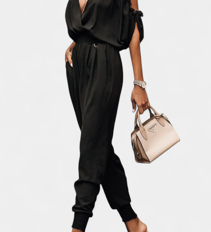 Solene Mono Casual s Odkrytými Rameny a Elastickým Pasem