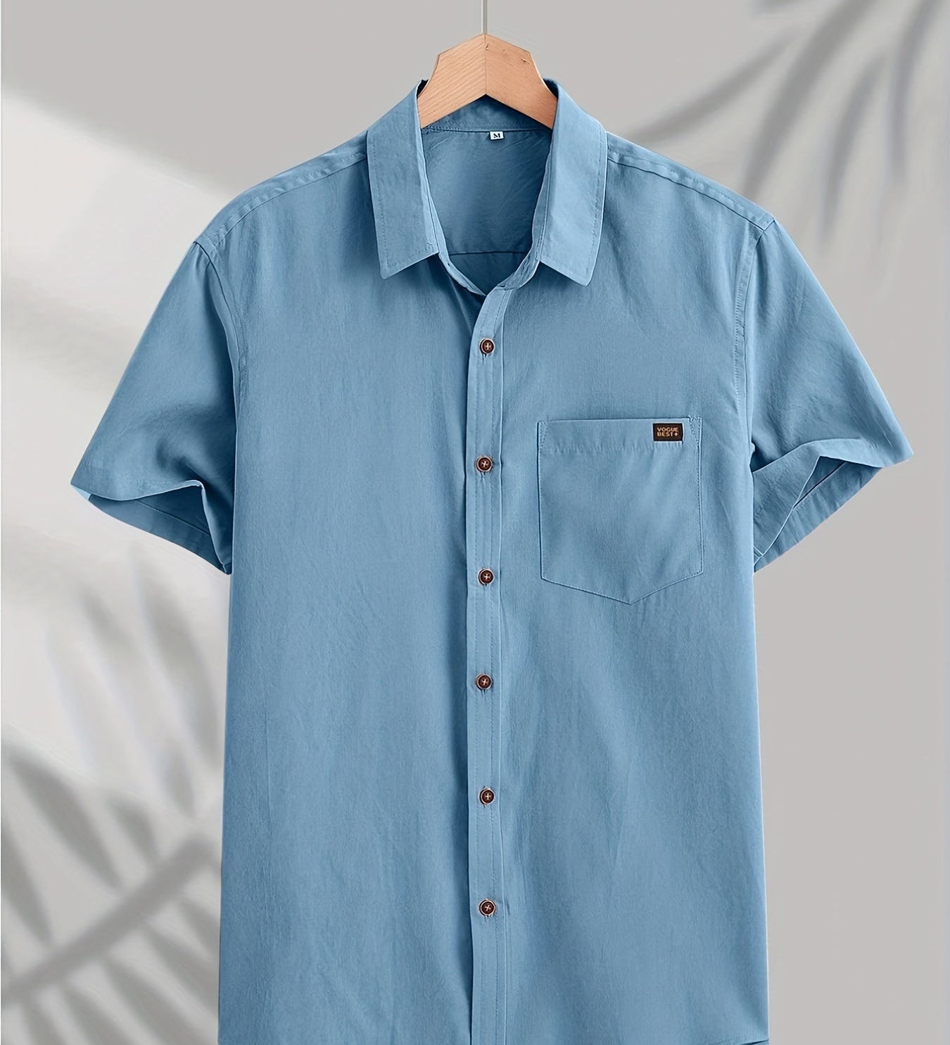 Pohodlná krátká bavlněná košile