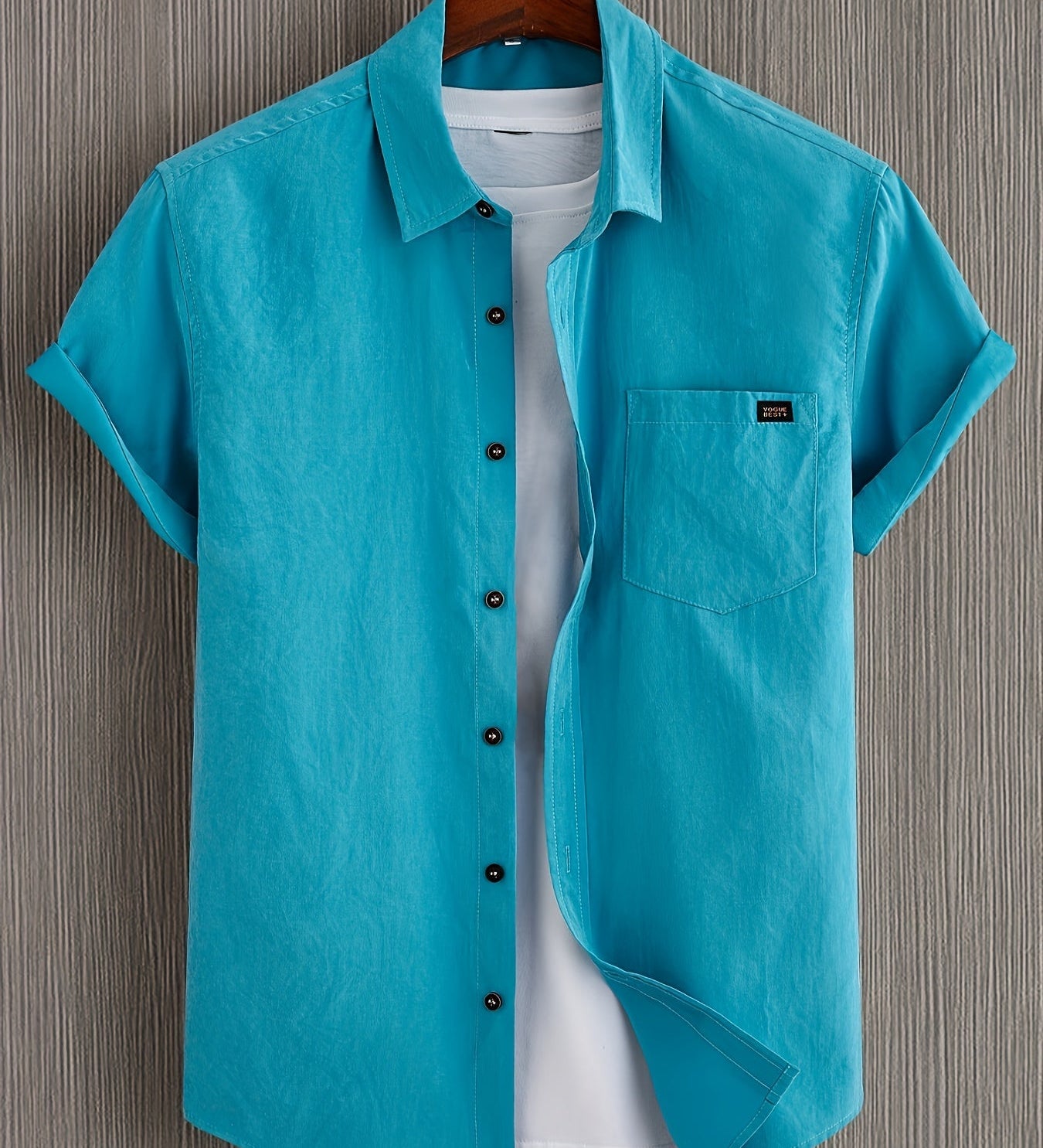 Pohodlná krátká bavlněná košile