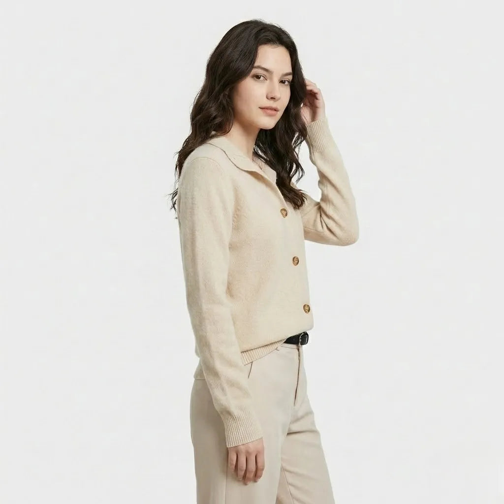 Cardigan de malha suave | Corte direito | Elegância intemporal para o dia-a-dia