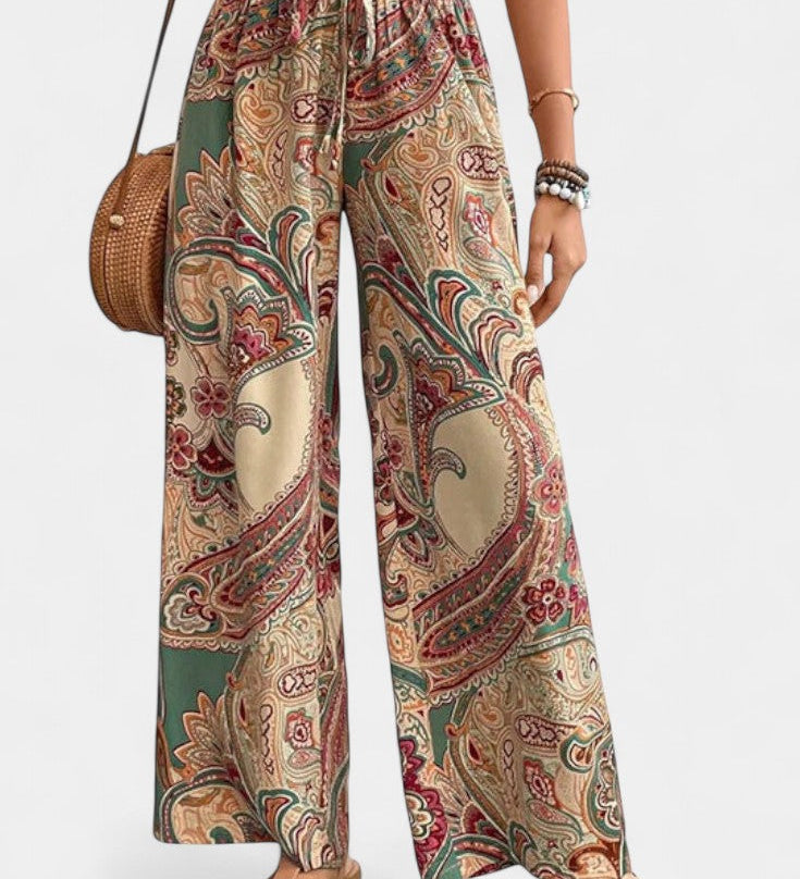 Vitoria Letní Kalhoty s Širokými Nohavicemi