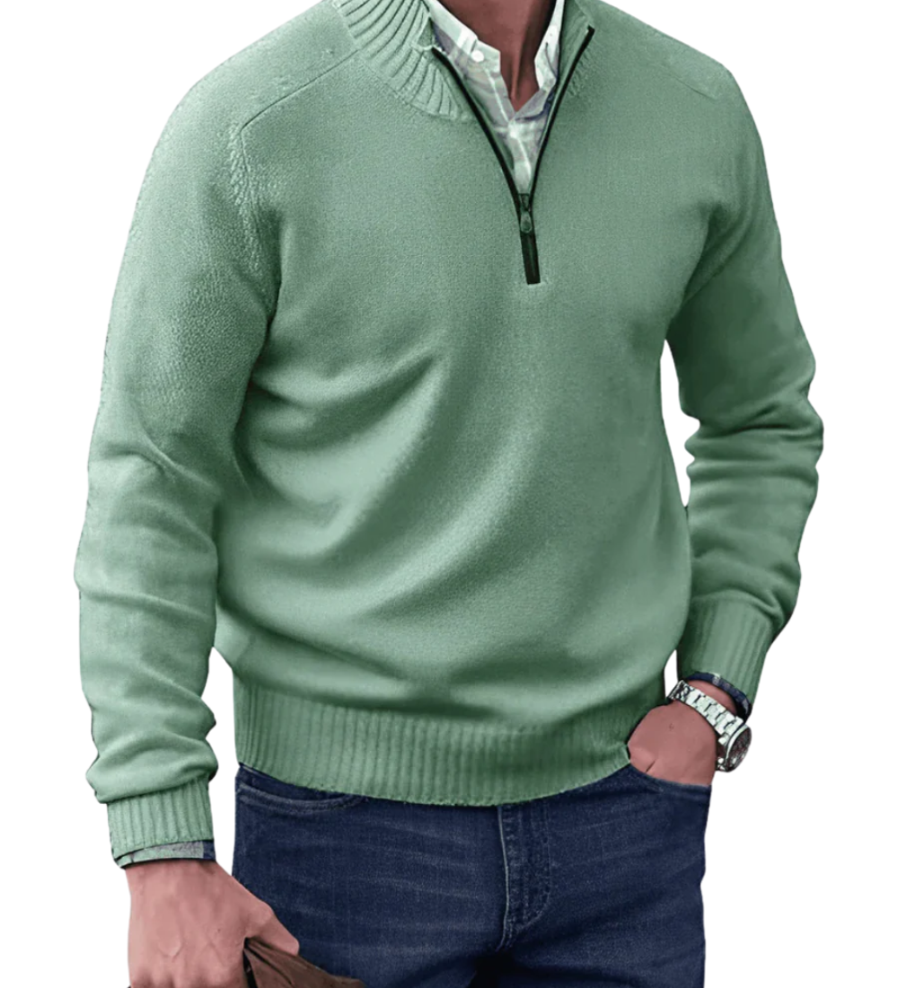 Pohodlná mikina se zipem