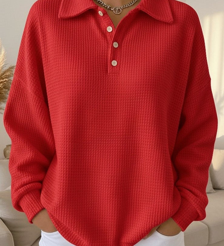 Ava | Měkký pletený polo svetr