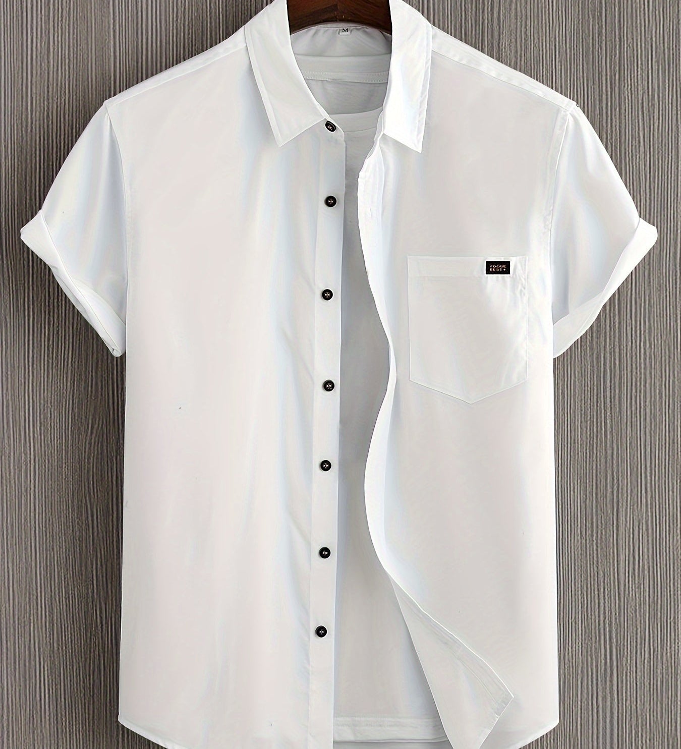 Pohodlná krátká bavlněná košile