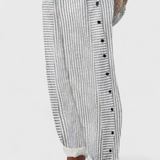 Isoldean Letní Pantalony s Pruhy