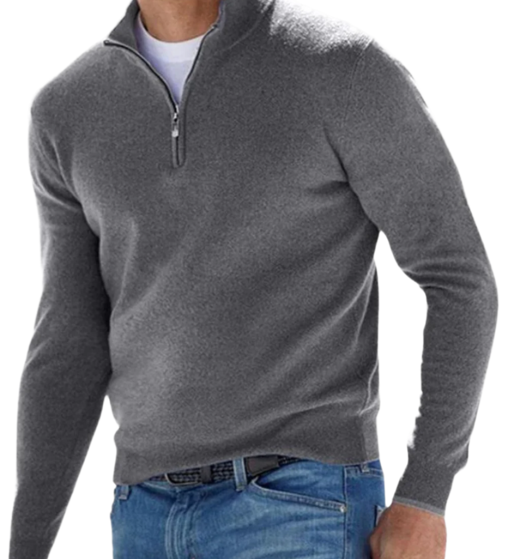 Elegantní svetr se zipem