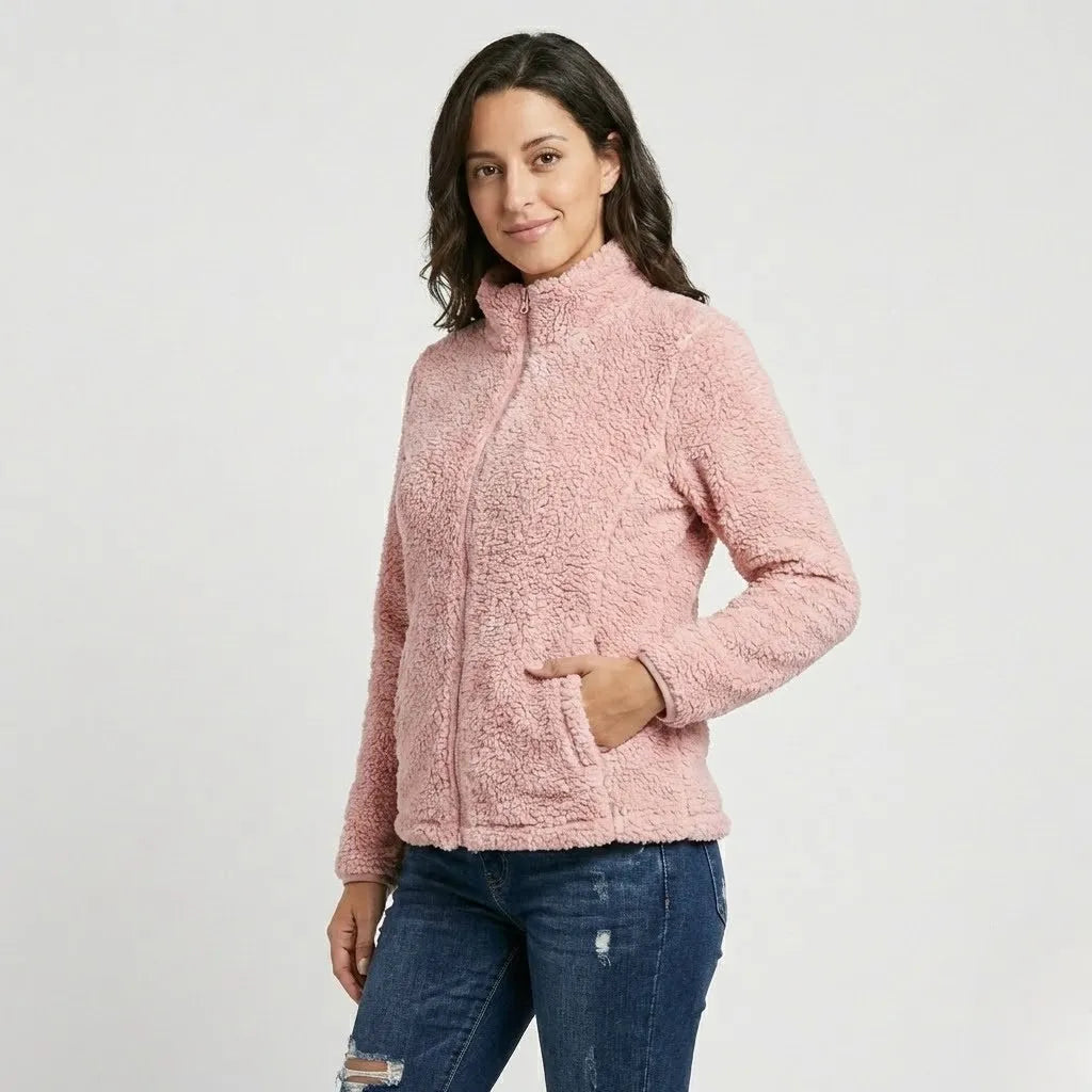 Casaco em fleece com gola alta | Corte confortável | Estilo casual urbano