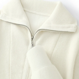 Kardigan Portofino z kašmíru s polo zipem