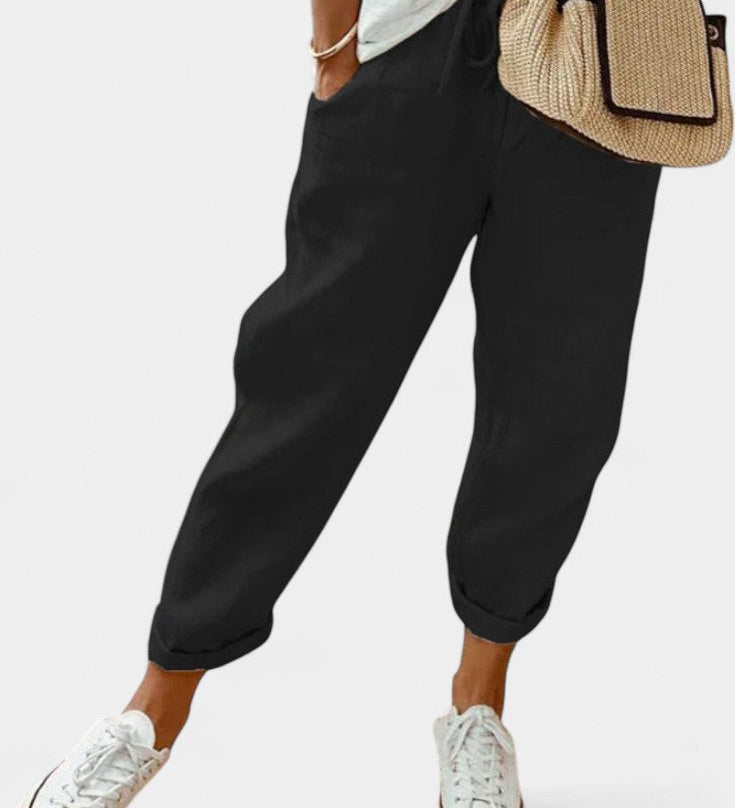 Alba Pantalony s rovnými nohavicemi a prodyšné