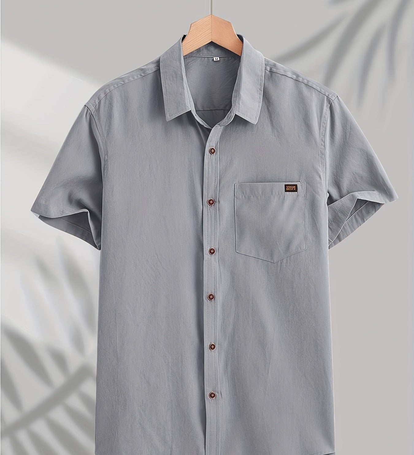 Pohodlná krátká bavlněná košile