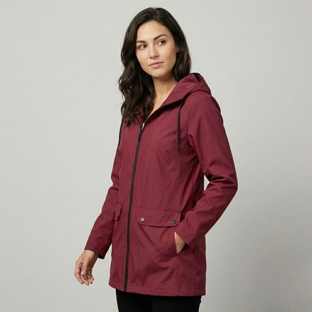 Parka leve com capuz | Corte direito | Estilo funcional urbano