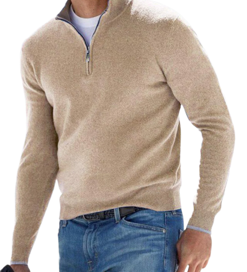 Elegantní svetr se zipem