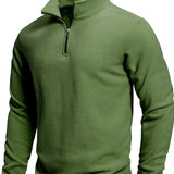 Pánská mikina s dlouhým rukávem a zipem