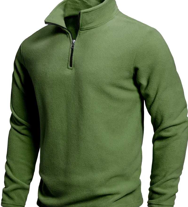 Pánská mikina s dlouhým rukávem a zipem