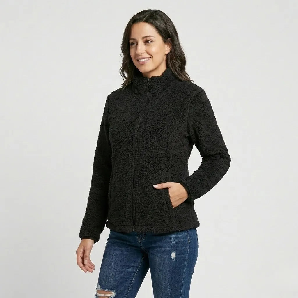 Casaco em fleece com gola alta | Corte confortável | Estilo casual urbano