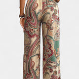 Vitoria Letní Kalhoty s Širokými Nohavicemi