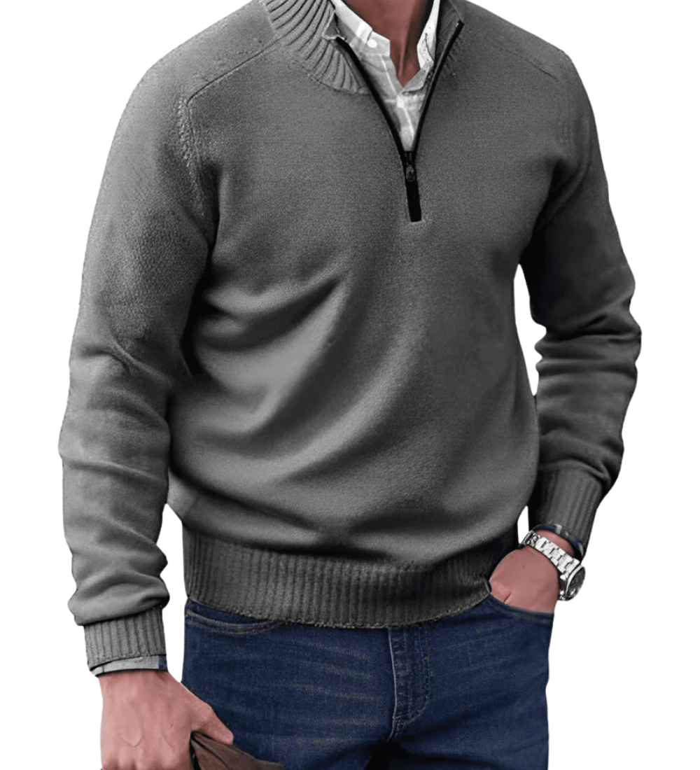 Pohodlná mikina se zipem