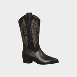 Elena - Kožené západní kovbojské boty