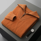 Camisola s zipem Taranto z merino vlny