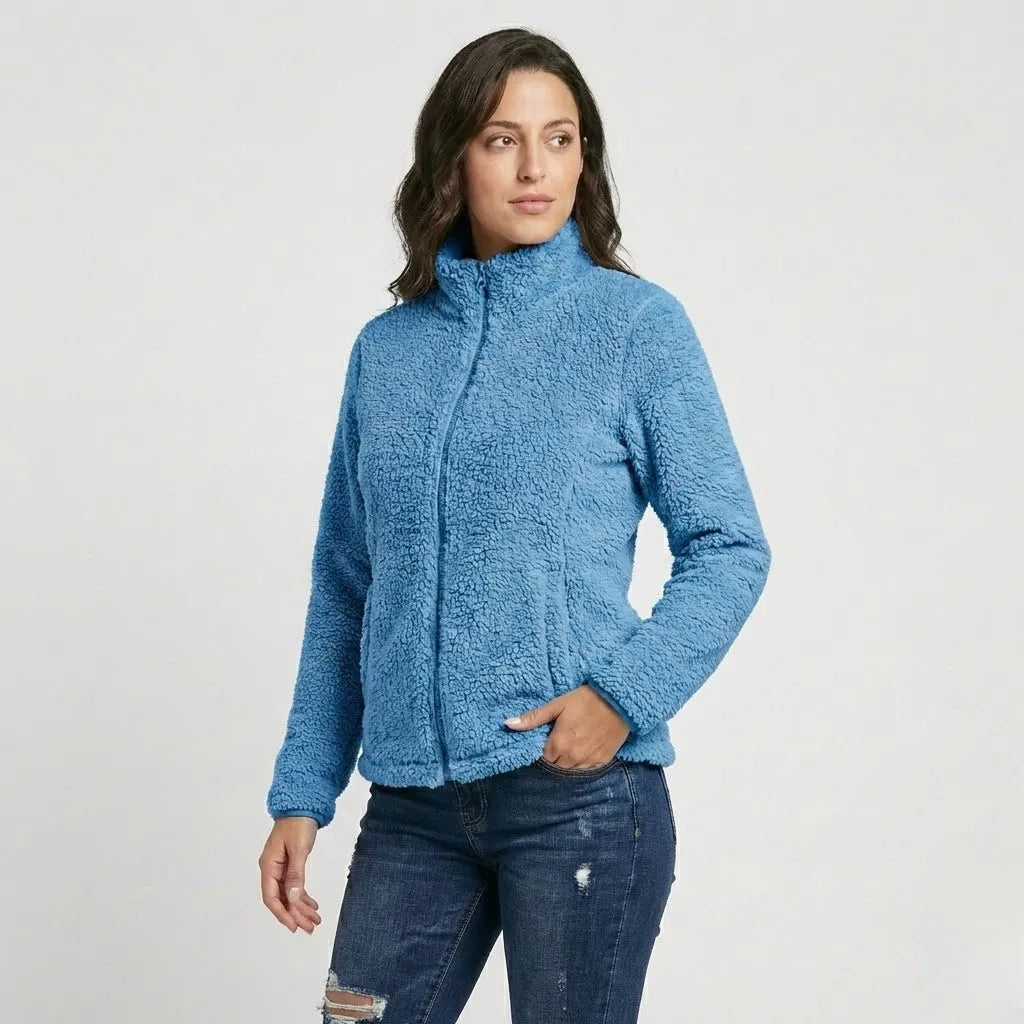 Casaco em fleece com gola alta | Corte confortável | Estilo casual urbano