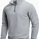 Pánská mikina s dlouhým rukávem a zipem