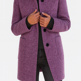 Lidia - Bunda s vysokým límcem ze směsi vlny