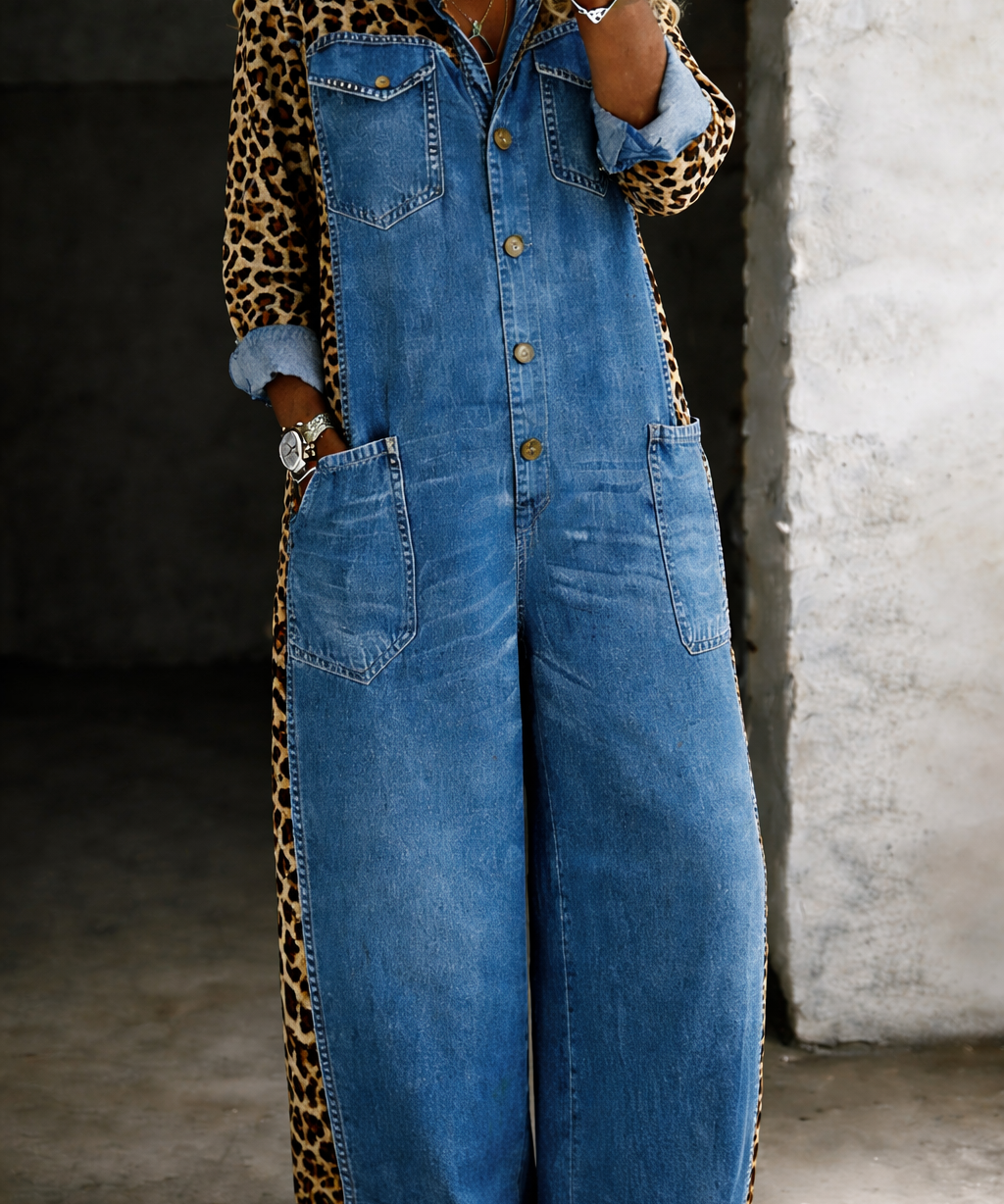 Ariana - Macacão de Denim One Piece