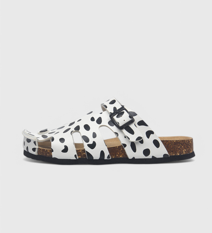 Neya Korkové Dřeváky s Přezkou a Polstrovanou Stélkou