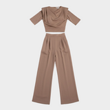 Michaela - Asymetrická souprava s dramatickými rameny