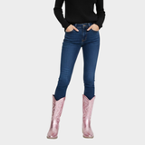 Aneta - Metalické kovbojské boty