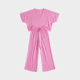 Veronika - Vzdušná souprava s širokými kalhotami a volnou blůzou