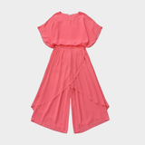 Stella - Top široký a kalhoty se roztržením – Sada dvou kusů ze šifonu