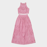 Klára - Dámský krajkový set s topem a sukní