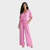 Rozárie - Lehké Sada s Širokými Kalhotami a Volnou Blůzou