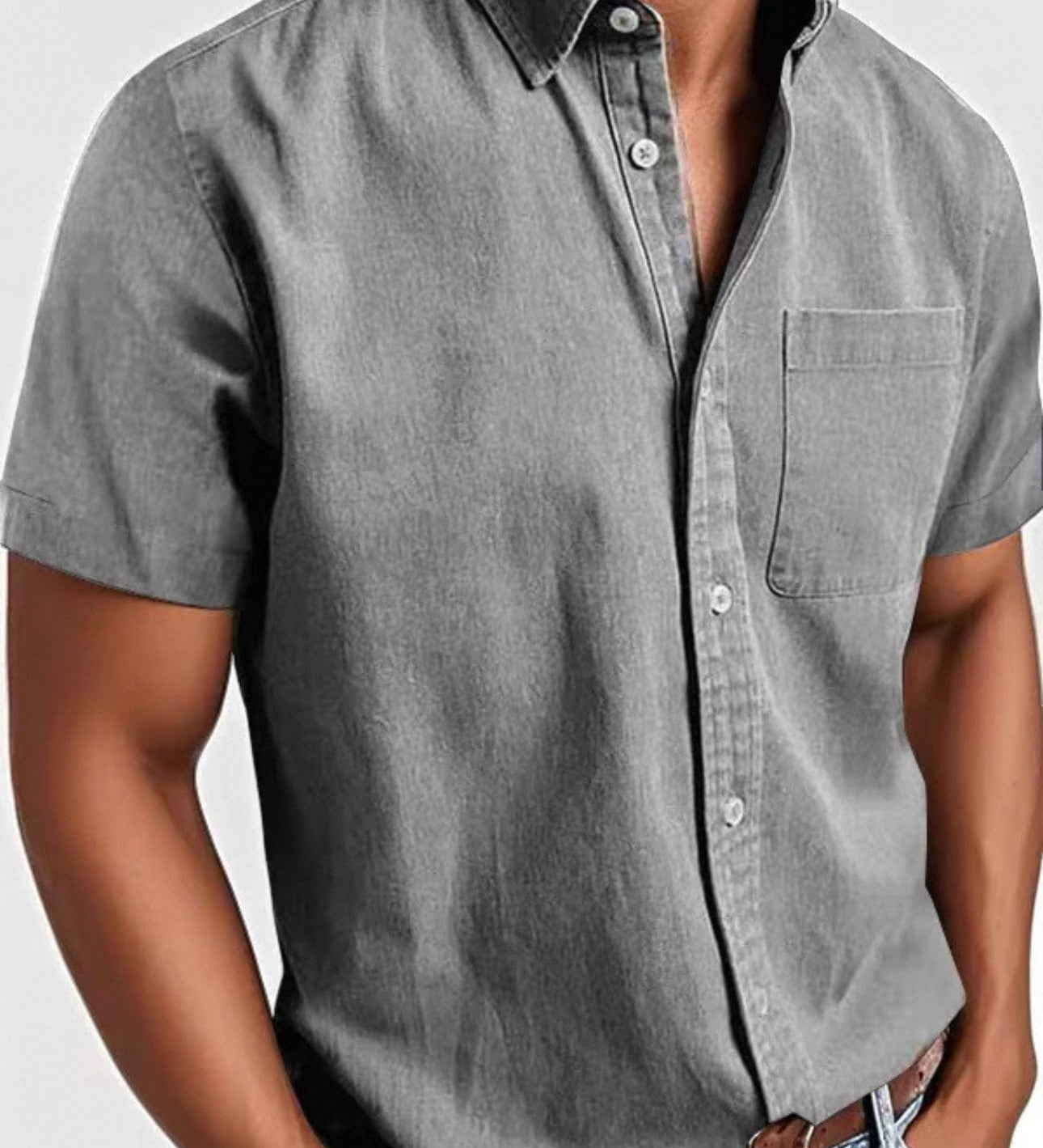 Elegantní krátký rukáv košile