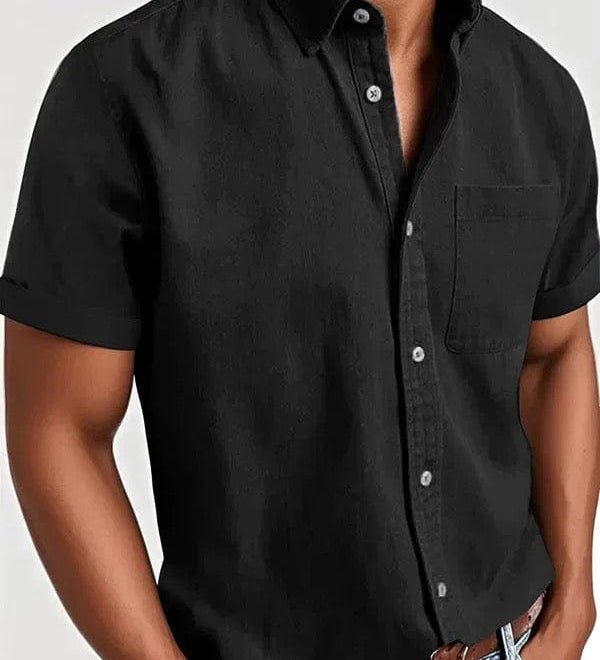 Elegantní krátký rukáv košile