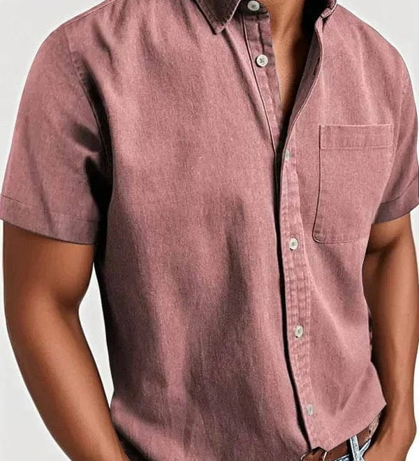 Elegantní krátký rukáv košile