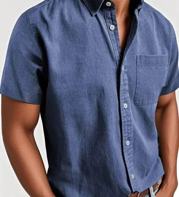 Elegantní krátký rukáv košile