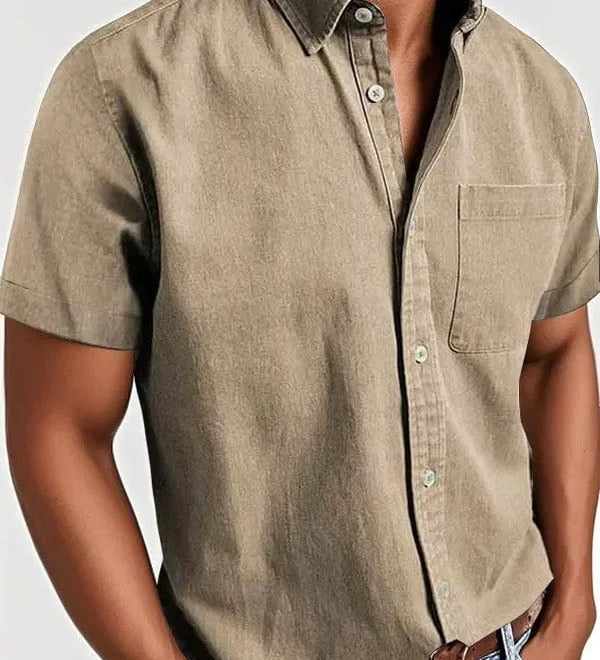 Elegantní krátký rukáv košile