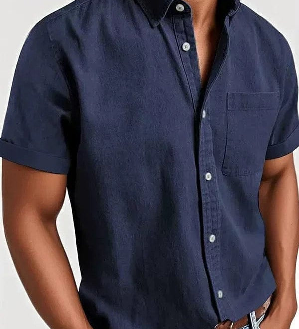 Elegantní krátký rukáv košile